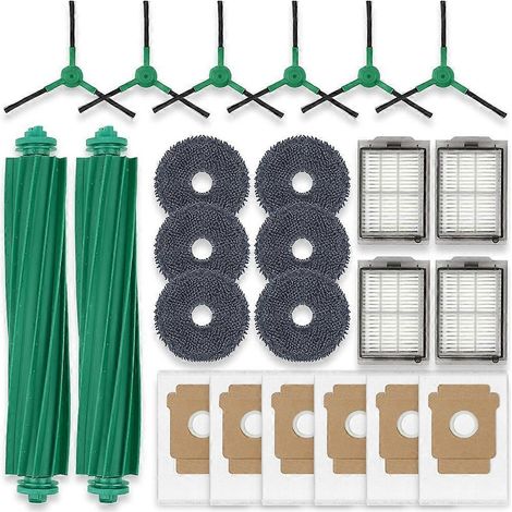 Ersatzteile für den iRobot Roomba Plus 405 Combo/505 Combo Saugroboter: Zubehör, Bürste, Filter und Beutel.
