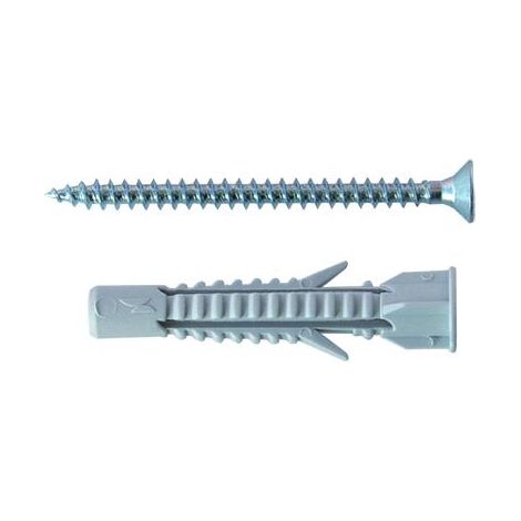 Tassello Universale Nylon  Hnuv06  Mm 6X35 - Con Vite Cf. 100 Pz