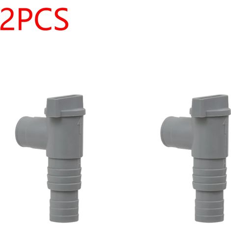 Accessoires de piscine (Lot de 2) Adaptateur de pompe de filtration de piscine en PVC (1 à 3 pièces) - Adaptateur durable de 32 mm pour pompe de piscine - Pièce de rechange étanche pour équipements ex (1/5)