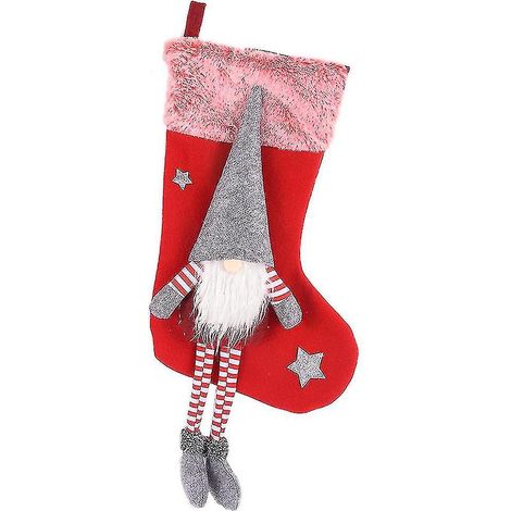 Chaussette de Noël, décoration de Noël, élément pour une fête de Noël (1/4)