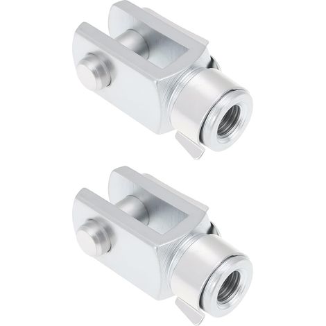 Lot de 2 chapes à dégagement rapide 5/16UNF avec goupille à ressort pour cylindre d'air, chape de tige de 42 mm de long (1/5)