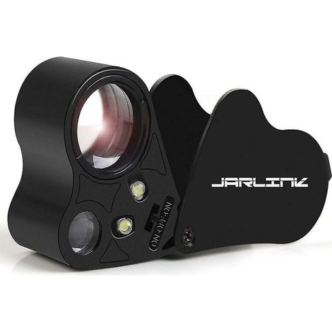 Loupe oculaire de bijoutier éclairée 30x 60x, pliable