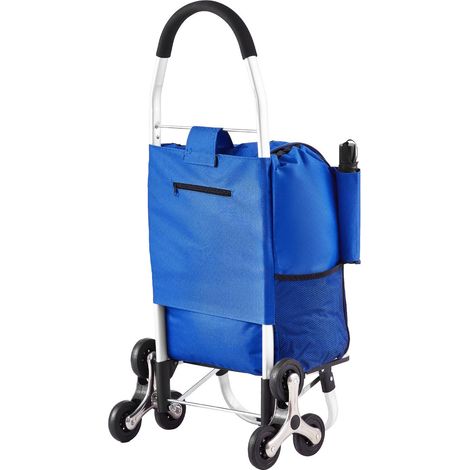 Chariot Escalier Pliable 36L avec 6 Roues,Caddie de Courses en Tissu Oxford pour Escaliers,Idéal pour Shopping et Linge (1/5)