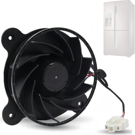 Remplacement du moteur de ventilateur de refroidissement 12035GE-12M-YT amélioré pour réfrigérateur Samsung Haier Midea Meiling, ventilateur d'évaporateur de réfrigérateur à 3 fils à fréquence (1/5)