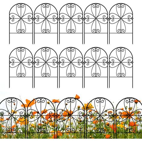 10 Paneele Rostschutz intensiver Gebrauch Gartenzaun