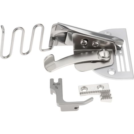 1 set of quarter-folded binders for 30/8 mm sewing machines, compatible with Juki and SIRUBA (1/5)