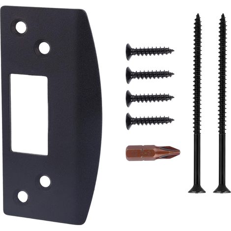Très Grand Plaque Gâche Robustes Plaque Verrouillage Sécurité Kit de Réparation Renforcé Grand Trou pour Réparer Porte Intérieure (1/5)