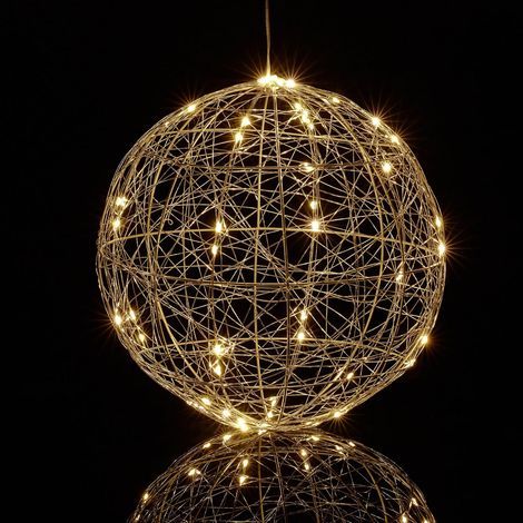 LED Light Ball, String Design, Long Cable, Diameter 30 cm, Indoor/Outdoor (1/5)