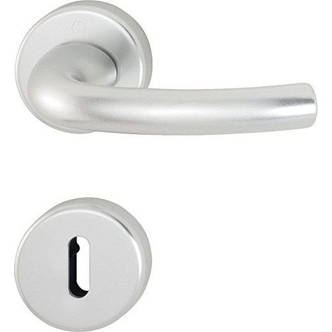 HOPPE Tokyo poignée de porte avec rosette BB 2951766 argent anodisé