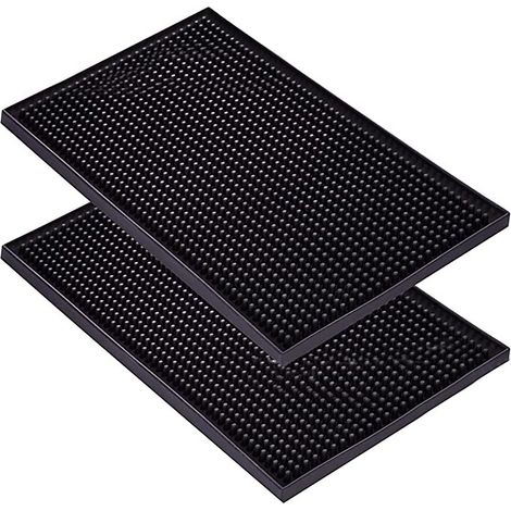 de bar en PVC isolant thermique tapis d égouttage noir pour