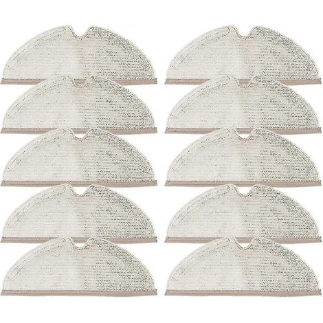 Lot de 10 lingettes nettoyantes compatibles avec Xiaomi Roborock S5 Max, S6 Pure, S6 Maxv, S5, S51, S50, S55, E25 et E35 (1/4)
