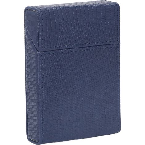 Étui à cigarettes homme 20 cigarettes moyen motif lézard bleu portable rigide (1/5)