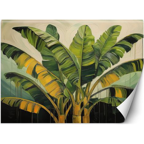 Papier peint Feuilles de bananier Nature 100x70 (1/5)
