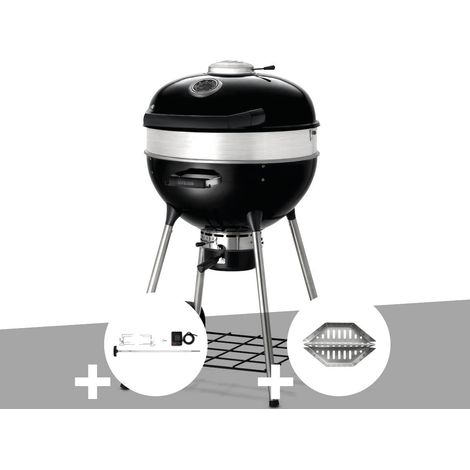 Barbecue à charbon Charcoal Kettle Pro 57 cm + Rôtissoire + Lot de 2 paniers à charbon - Napoleon (1/5)