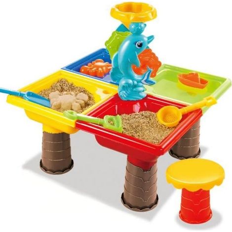 Table de Sable - Modèle 2 - Multicolore - 45 x 46 cm - Pour Bébé