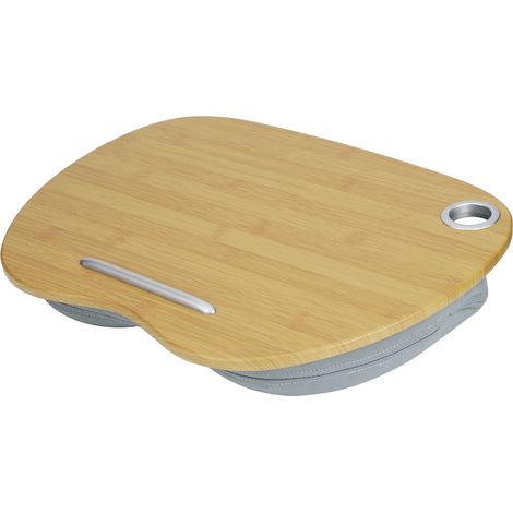 Bureau multifonction pour ordinateur portable, table d'écriture et d'apprentissage portable, table de lit, bureau pour la maison et l'extérieur, gris (1/5)
