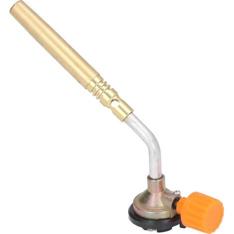 Pistolet à souder à gaz en laiton, chalumeau à souder à flamme puissante, 1 tube, allumage pour barbecue et réchaud à charbon. (1/5)