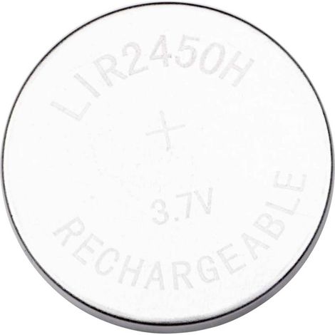 Akyga AKY1962 Batteria ricaricabile a bottone LIR 2450 Li-Ion 200 mAh 3.7 V 1 pz.