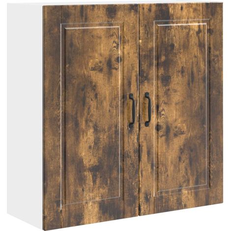 Maison Exclusive - Armadietto a muro PORTO Rovere fumé 80 x 31 x 80 cm