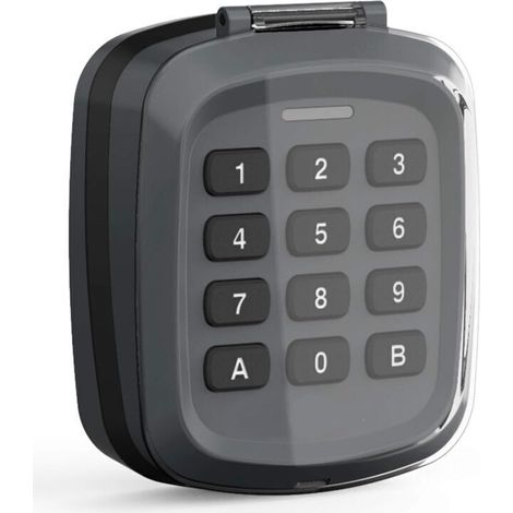 Clavier À Code - Pilote Les Motorisations Avidsen, Portée Radio : 80m Champ Libre, Clavier À 12 Touches, Garantie 2 Ans, Couleur : Gris, Compatible Gamme Avidsen - 114255 (1/5)