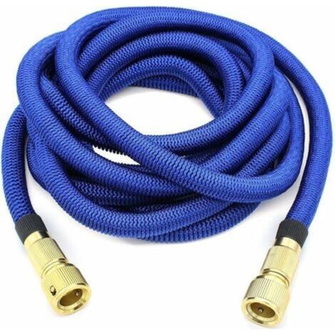 Tuyau d’arrosage extensible de jardin, flexible et léger (5 m), avec raccords métalliques renforcés – idéal pour l’arrosage, le nettoyage du jardin et le lavage de voiture (1/3)