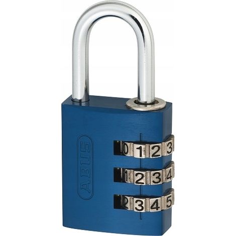 Candado de combinación Abus 724/30, código variable, para armarios, azul (1/5)