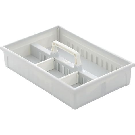 Schreibtisch Aufbewahrungsbox aus Kunststoff mit Griffdesign