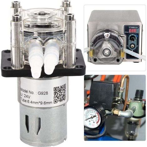 Pompe Péristaltique 500ml/min - DC 24V pour Aquarium et Laboratoire - Débit Précis, Moteur à Engrenage Brossé Silencieux (1/4)