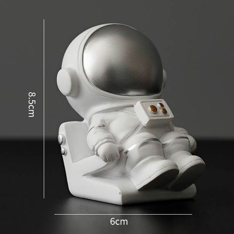 Support Livre Astronaute - Décor Salle Enfant Bureau - Tenue Livres Étagère - Lot de 2