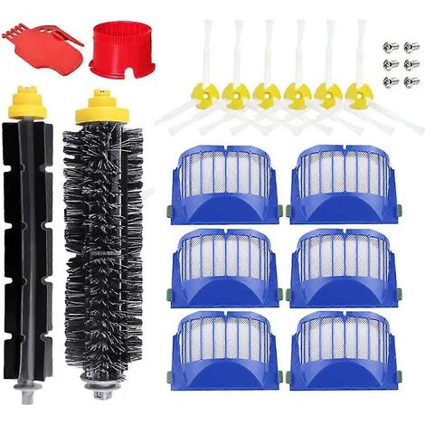 Pièces détachées pour aspirateurs robots 614 / 620 / 630 / 650 / 651 / 671 / 660 / 692 : brosse latérale principale et filtre HEPA (1/5)