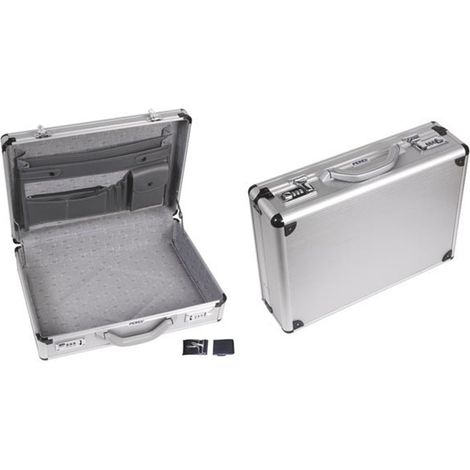 Mallette Aluminium avec Coins Renforcés - Fermeture à chiffres - Charge Max 5Kgs - 460 x 335 x 110 mm