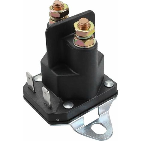 Relais De Solénoïde - 12 V - 4 Broches - Pour Tondeuse À Gazon Motoneige Voiturette De Golf Tracteur De Pelouse - 1 Pièce