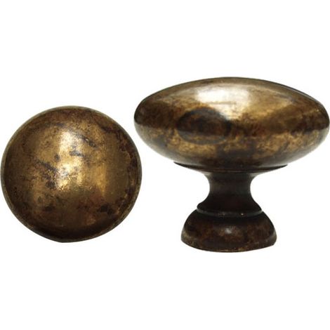 Pomolo Redondo de Latón Antiguo 27 6556 Ms