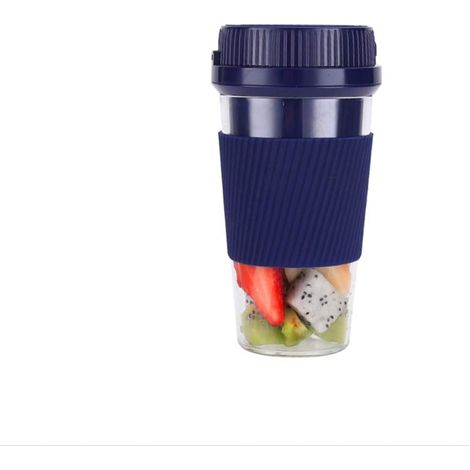 Mini extracteur de jus portable rechargeable par USB - Mixeur idéal pour les activités de plein air, les voyages et le sport (Bleu) (1/5)