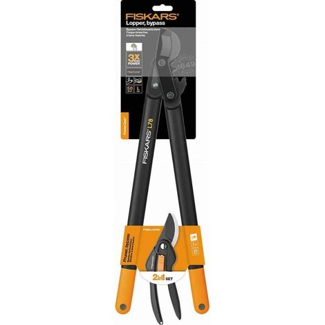 Fiskars Hook L78 PowerGear poda robusta naranja