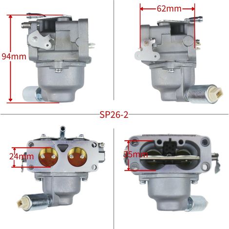SP26 für Briggs & Stratton Vergaser 791230 799230 499804 20-25 PS (1/4)