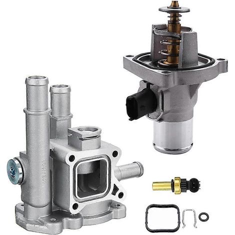 Couvercle de boîtier de thermostat compatible avec Chevrolet Cruze, Aveo, Orlando, Opel Astra Zafira, Signum Moka 96984103 96817255 96984104 (1/5)