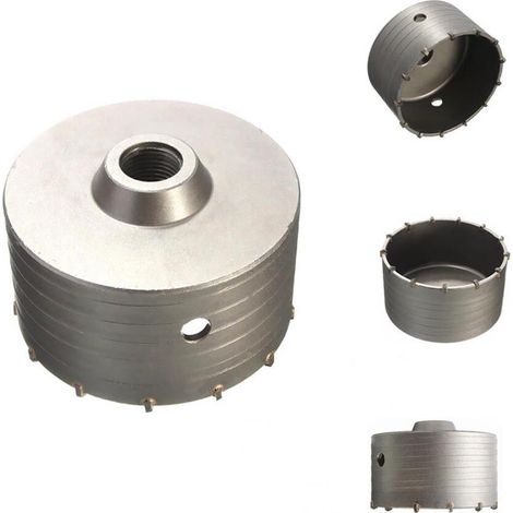 Fresa Muro Cemento Carotatrice Tazza 150 Mm Asta Barra Sds Plus 60 Cm Trapano (1/2)