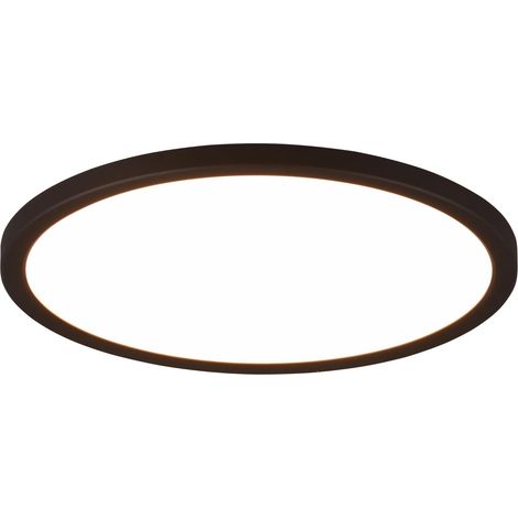 Reality LED Plafonnier, plastique noir mat, avec LED 18 Watt, changement de couleur, télécommande (1/5)