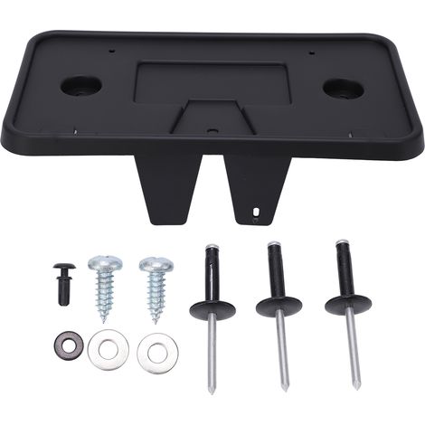 de plaque d immatriculation ABS noir pour pare chocs avant (1/5)