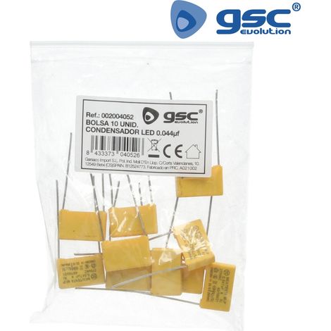 Condensador anti parpadeo LED 0,044µf pack 10 uds. GSC 2004052 (1/2)