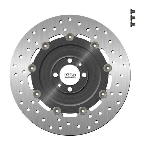 Disco de freno trasero NG para BMW K1200LT/R1200C/CL '97-09 (285X51,1X7MM) (4X12,8MM) flotante (centro de aluminio)