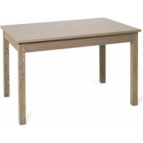 Table à manger extensible couleur orme en bois mélaminé cm 70x110 - 150 (1/5)