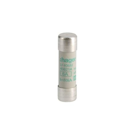 Cartouche fusible industrielle 14x51 aM 6A (LF406M) (1/2)