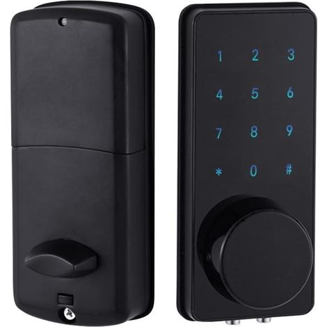 Verrouillage Intelligent Smart Home Serrure numérique Cerradura Inteligente WiFi Dimoldbolt Serrure de Porte électronique Serrure de Porte d'entrée sans clé (Color : A, Size : M) (1/5)