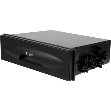 Universal Car Storage Box - 38 Single Layer Car Single DIN Dash Radio Installation Pocket Kit 177 x 50 x 120 mm (1/5)