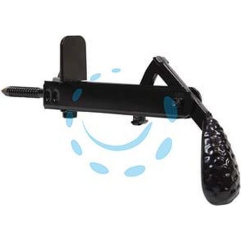 FERMAPERSIANE A PENDOLO CON FERMO FISSO - mm.105x55h. verniciato nero