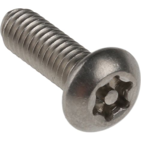 Vis de sécurité inviolable, M4 x 12mm, tête Bouton, en Acier Inoxydable A2 304 ( Prix pour Sachet de 100 ) (1/4)
