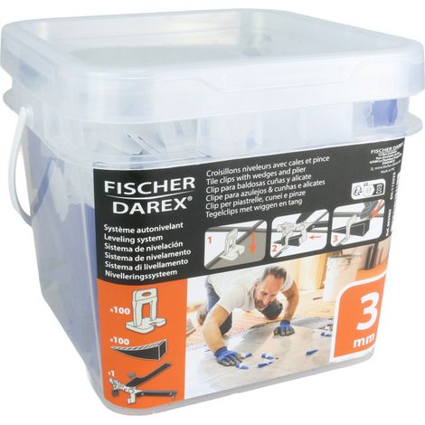 Kit 100 croisillons autonivelants 3mm +100 cales + 1 pince (1/3)