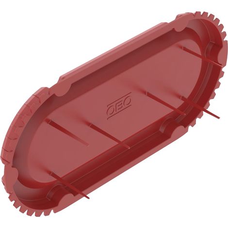 OBO Bettermann UP Signaldeckel für doppelte Ausführung 2 x Ø60mm Polyethylen signalrot, 25 Stück, 2003762 (1/4)